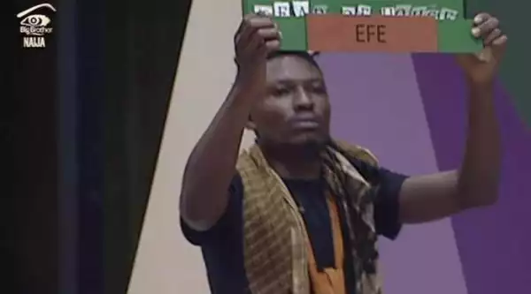 #BBNaija: Fans Favorite Efe Becomes The Ultimate Head Of House